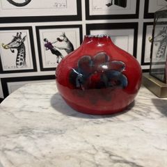 glazed vase
