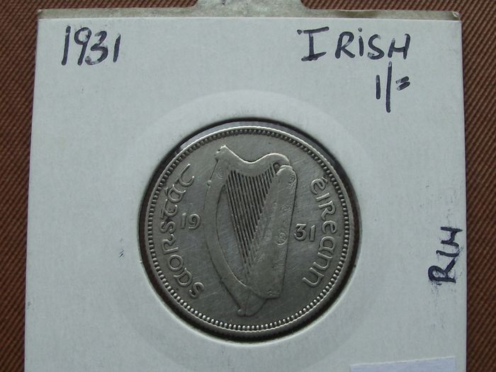 Irish Free State. 1931 Silver Shilling. Rare Year!