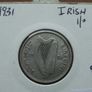 Irish Free State. 1931 Silver Shilling. Rare Year! Image 3