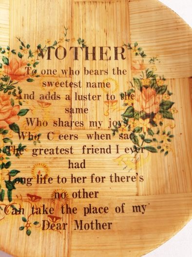 vintage Mother plate