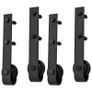 Sliding Door Hardware Kits 2 pcs 200 cm Steel Black Image 4