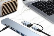 8-IN-2 USB HUB 3.0 USB C HUB Dock Station 5Gbps High Speed Transmission USB Splitter Type C to USB OTG Adapter For Macbook Pro