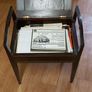 Antique Mahogany Piano Stool Image 2