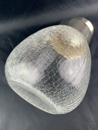 Mid Century crackled glass jug