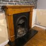 Fireplace solid wood with iron surround Image 3