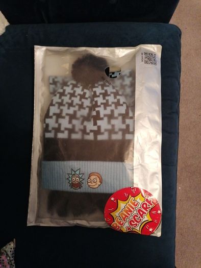 Rick and Morty Hat and Scarf Set