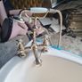 Corner Bath and Taps Image 3
