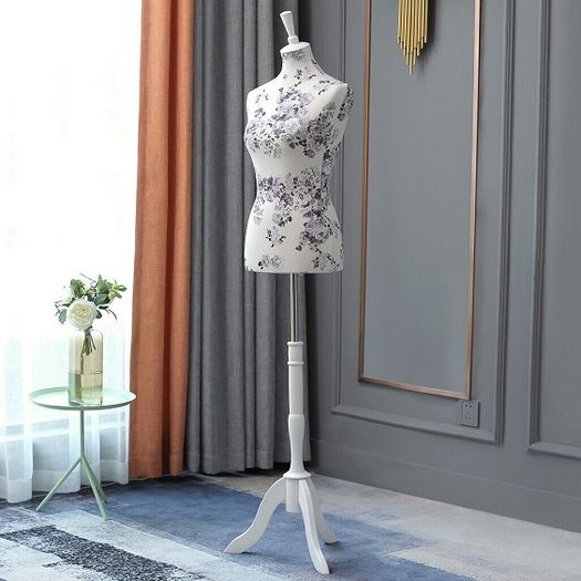 New Womens Tailors Bust Dummy (Floral A) - FREE Delivery