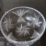 Pinwheel & Star Clear Lead Crystal Bowl. Image 4