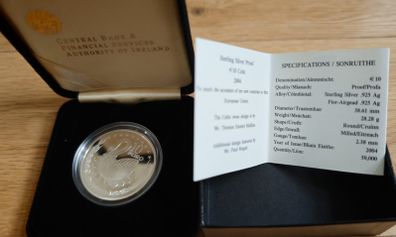 Sterling Silver Proof 10 Euro 2004 to mark accession of 10 countries to the EU