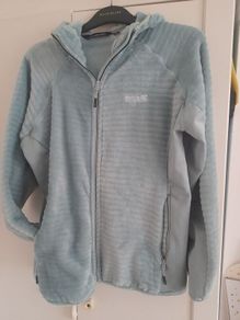 ladies Regatta mint green hooded velor jacket