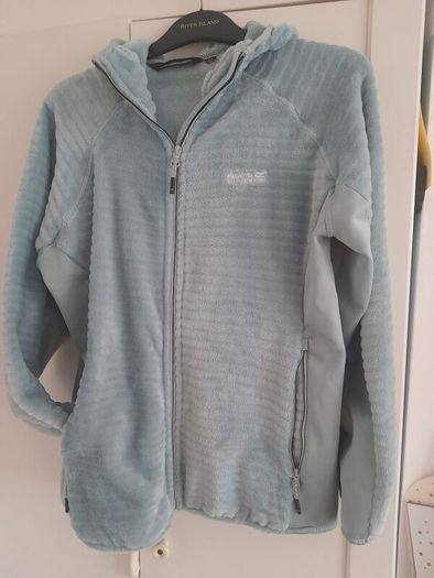 ladies Regatta mint green hooded velor jacket