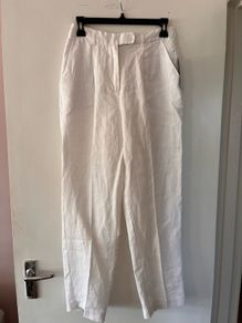 Slim linen trousers