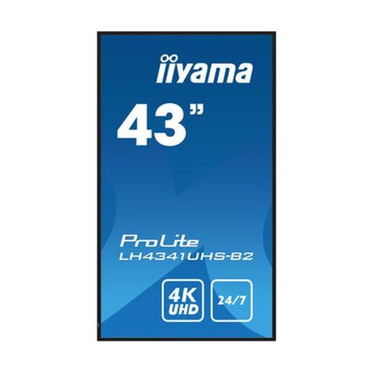 Digital Advertising Screen iiyama LH4341UHSB2 43 Inch for Shop Displays 4K 24 7 Portrait