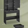 Dressing Table with LED Lighting, 3 Colours with Adjustable Brightness Image 3