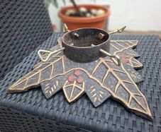 Lovely Vintage Heavy Cast Iron Christmas Tree Stand