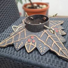Lovely Vintage Heavy Cast Iron Christmas Tree Stand