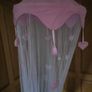Pink bed canopy Image 2