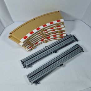 Scalextric C8240: 8x New Radius 1 Outer Borders Barriers. ( r1 track)