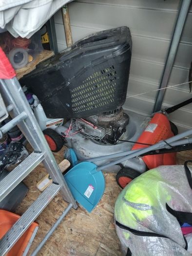 petrol lawnmower