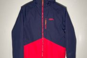 No Fear Mens Hooded Jacket Size Medium/Small Red/Navy