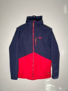 No Fear Mens Hooded Jacket Size Medium/Small Red/Navy