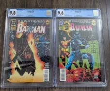 Batman Issue 508 + 509 Cgc 9.8 Graded Comic Books Azrael Knightfall Knightquest Marvel DC