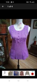 Pennys Lilac knitted top. New with tags.