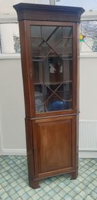 Mahogany Corner Display Cabinet