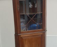 Mahogany Corner Display Cabinet