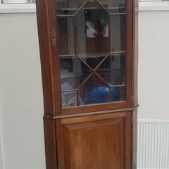 Mahogany Corner Display Cabinet