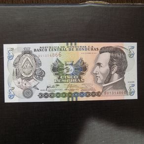 Honduras 2016.5 lempiras.Uncirculated Banknote.