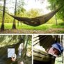 NEW SALE | Camping Hammock with Mosquito Net, Ultralight 210T Parachute Nylon with Two 10FT Tree Straps for Outdoor Camping Accessories Image 3