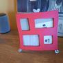 Vintage Red Ceramic CGB Photo Frame 8' x 8', AV Image 4