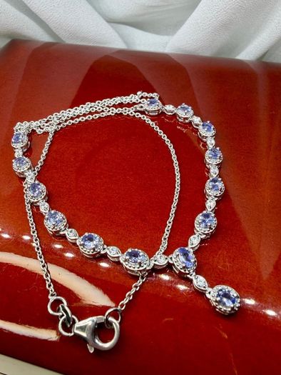 Tanzanite and Natural Zircon Necklace