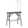 Adjustable Dog Grooming Table with 1 Loop and Basket Image 2