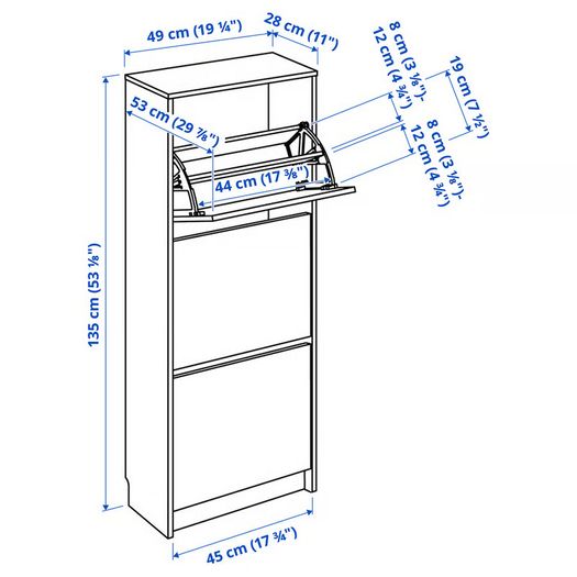 IKEA Bissa Shoe Cabinet