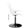 Swivel Dining Chairs 6 pcs White PP Image 6