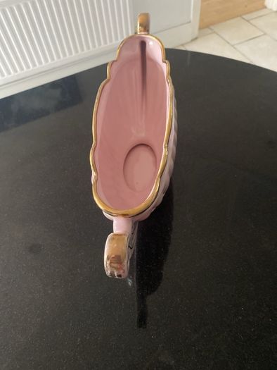 Large Sadler art Deco style  "Majestic" Pink Lustre Ware Gondola Mantle Vase