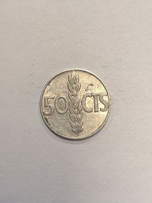 Spain 50 centimos coin