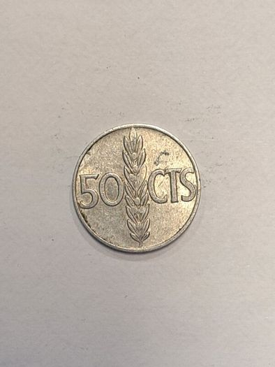 Spain 50 centimos coin
