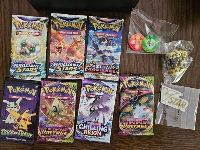 Pokemon TCG Crown Zenith ETB Elite Trainer Box Filled with Random Packs Cards etc.