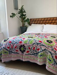 Hand embroidered Suzani Bedspreads / Throws