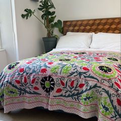 Hand embroidered Suzani Bedspreads / Throws