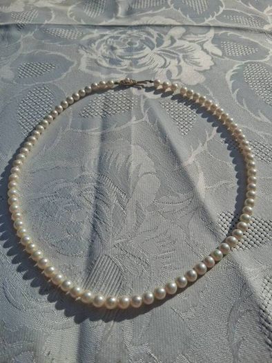 9k Gold Freshwater Pearl Necklace