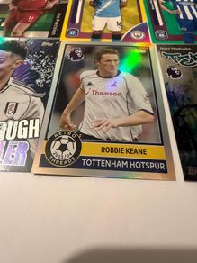 Topps Premier League Cards Lot - 6 Insert/Special Cards (Robbie Keane Retro, Rodri, Fowler)