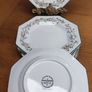 Vintage Johnson Brothers Eternal Beau China, Pink Ribbons Floral Octagonal Plates Image 3
