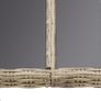 Garden Dining Table Brown 200x100x74 cm Glass and Poly Rattan Image 5