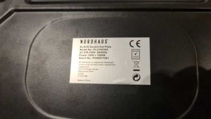 Nordhaus Double Electric Hob Plate