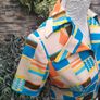 vintage 60s 70s funky print dress Image 3